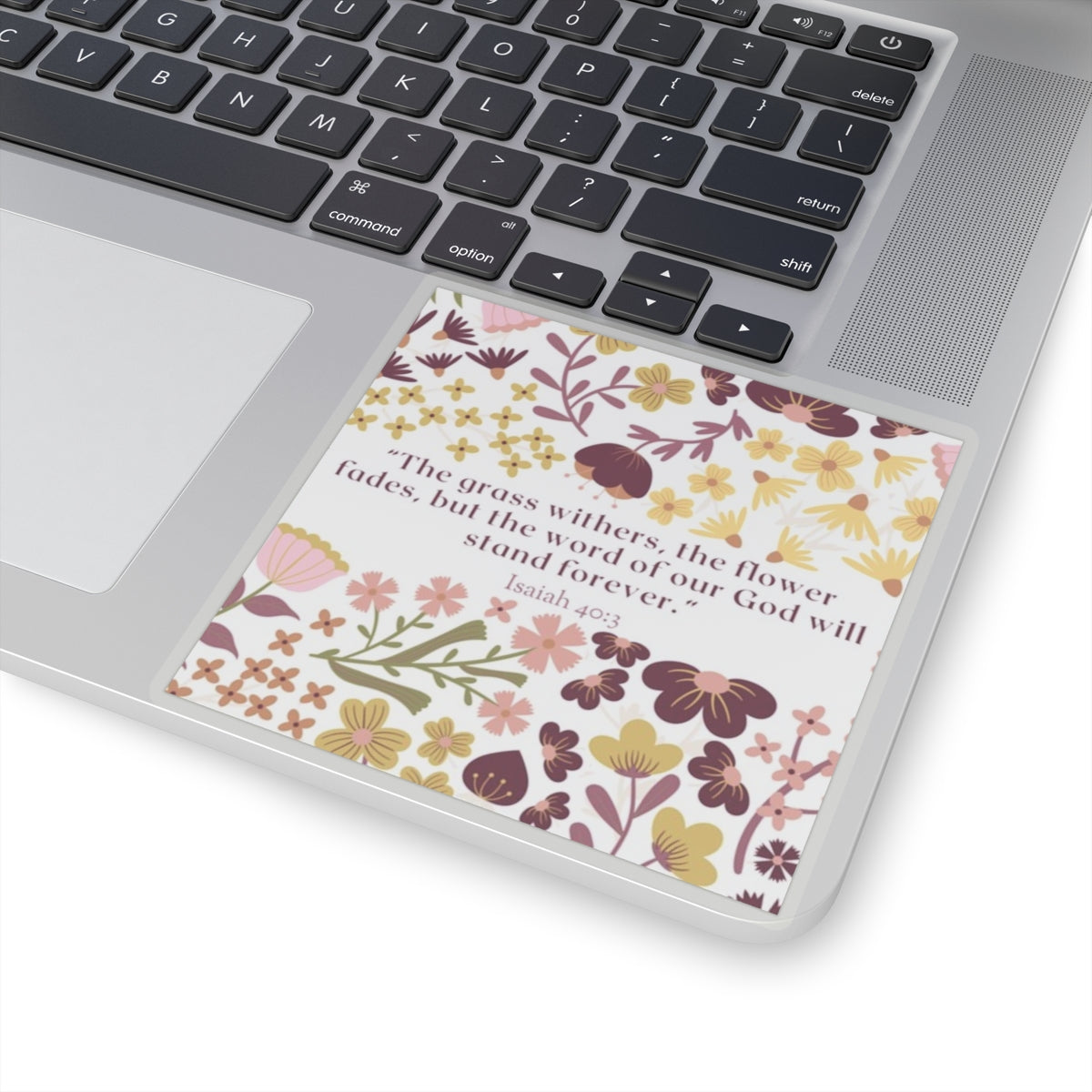 Isaiah 40:3 Floral Sticker