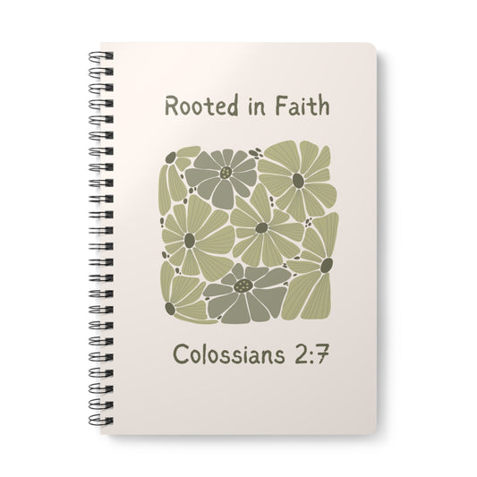 Rooted In Faith Softcover Notebook Green