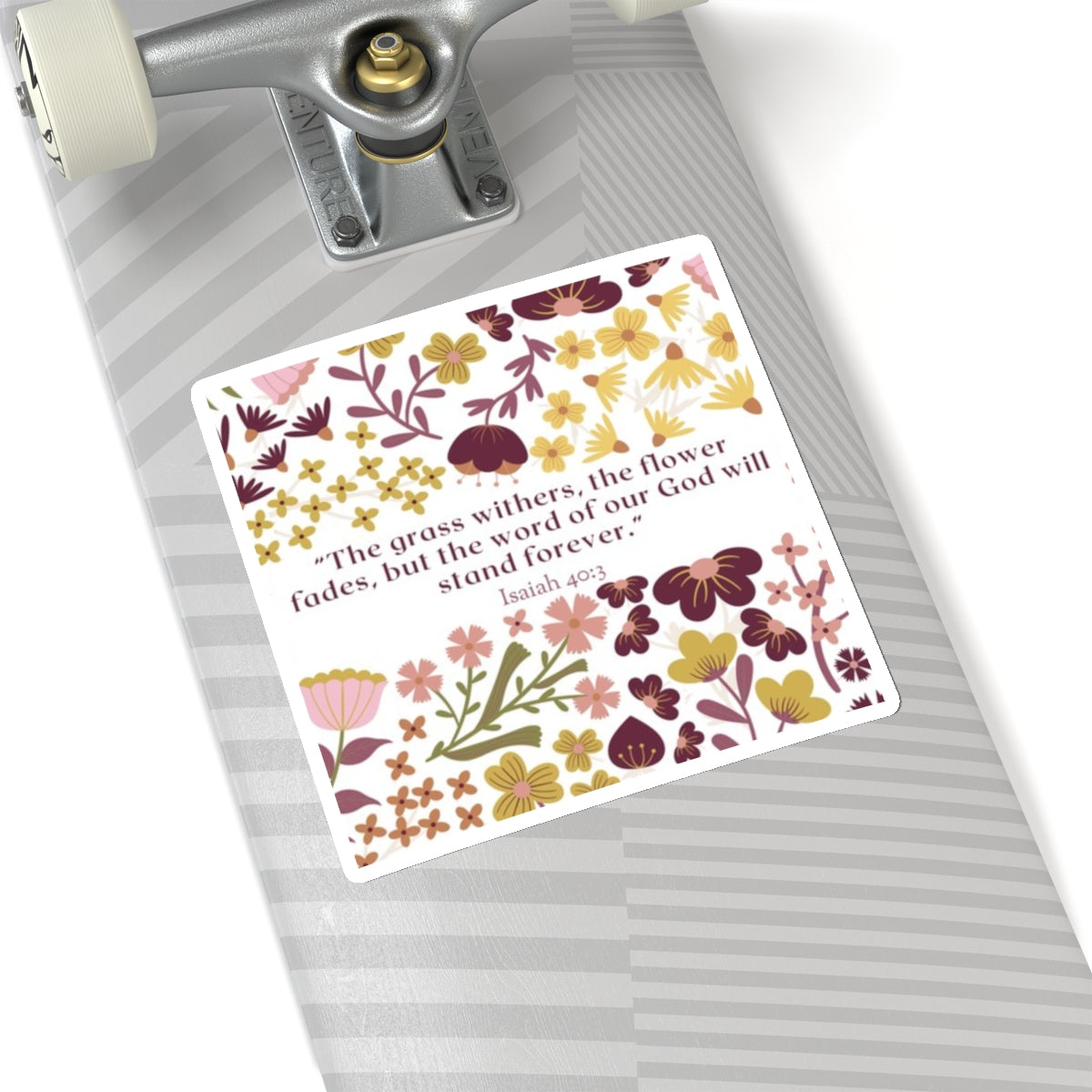 Isaiah 40:3 Floral Sticker