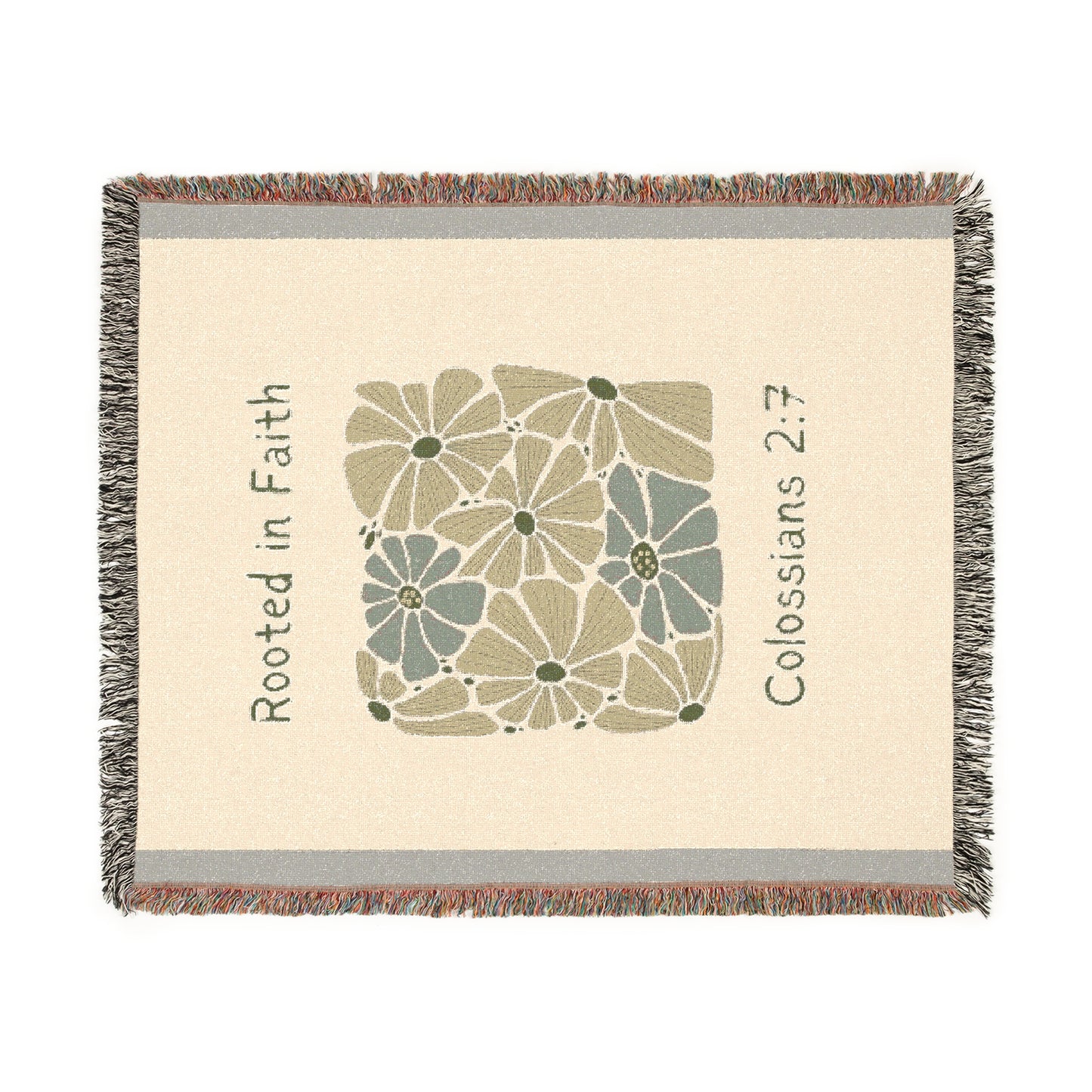 Rooted In Faith Woven Blanket