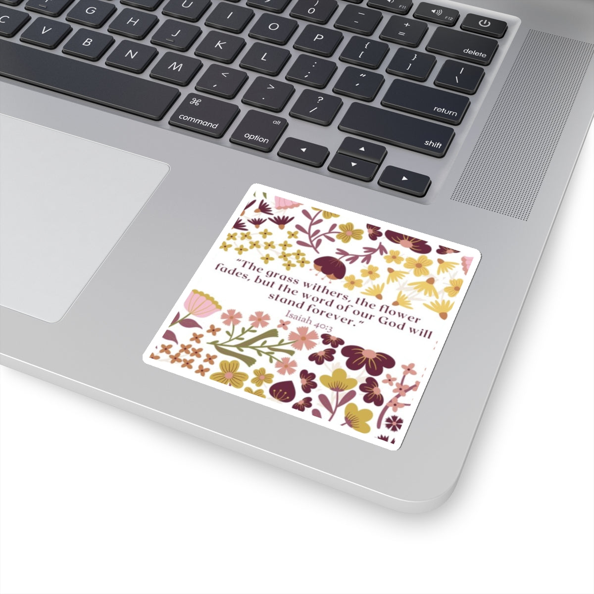 Isaiah 40:3 Floral Sticker