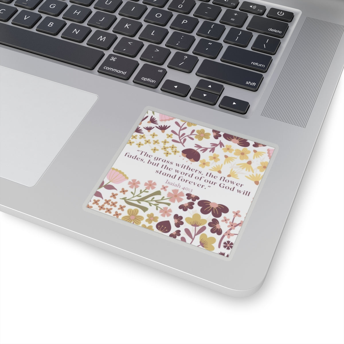 Isaiah 40:3 Floral Sticker