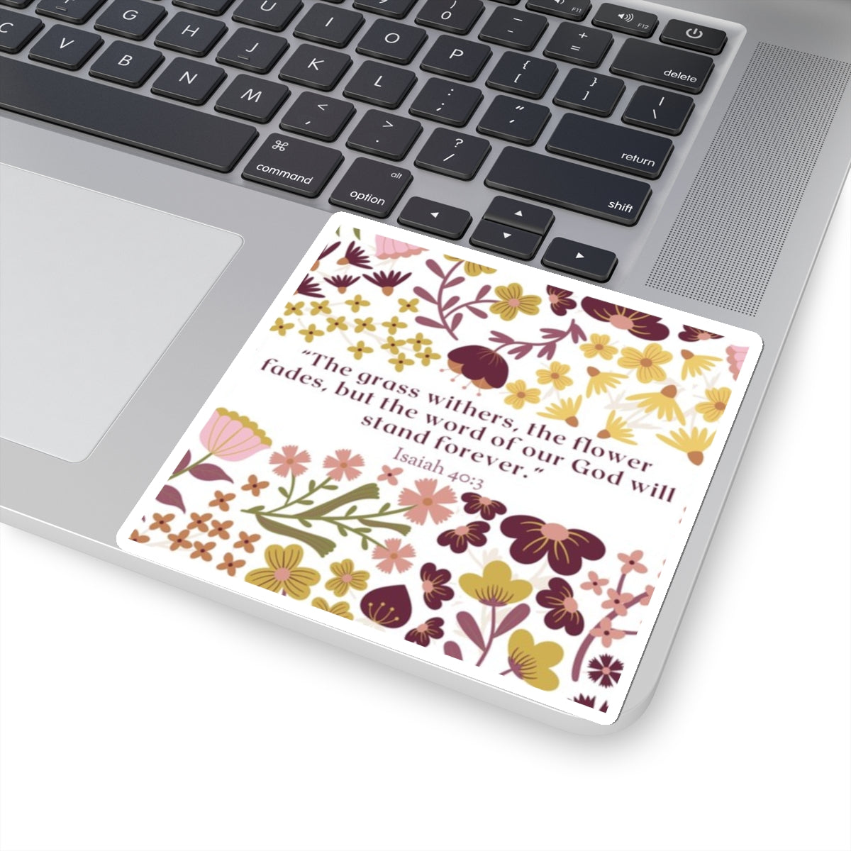 Isaiah 40:3 Floral Sticker